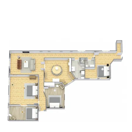 Large & Modern 4 Bedroom Apartment Apartment *